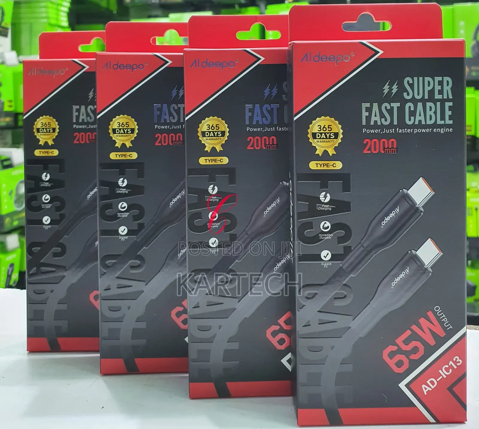 Aldeepo AD-IC13 65W Type C to Type C 2 M Super Fast Cable
