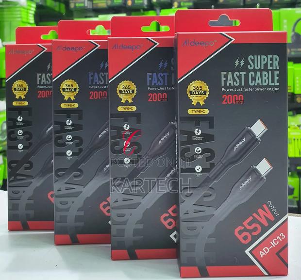 Aldeepo AD-IC13 65W Type C to Type C 2 M Super Fast Cable - thumbnail 2