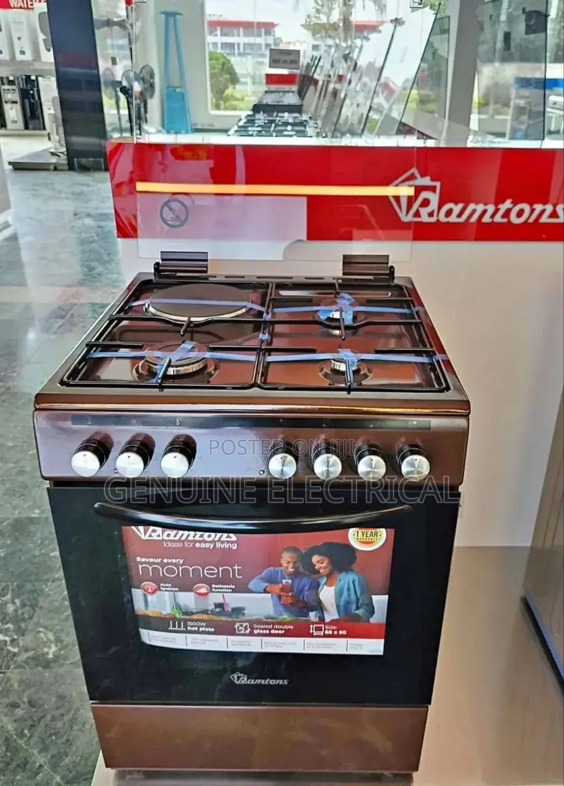 Ramtons Cooker 3+1 Auto Ignition