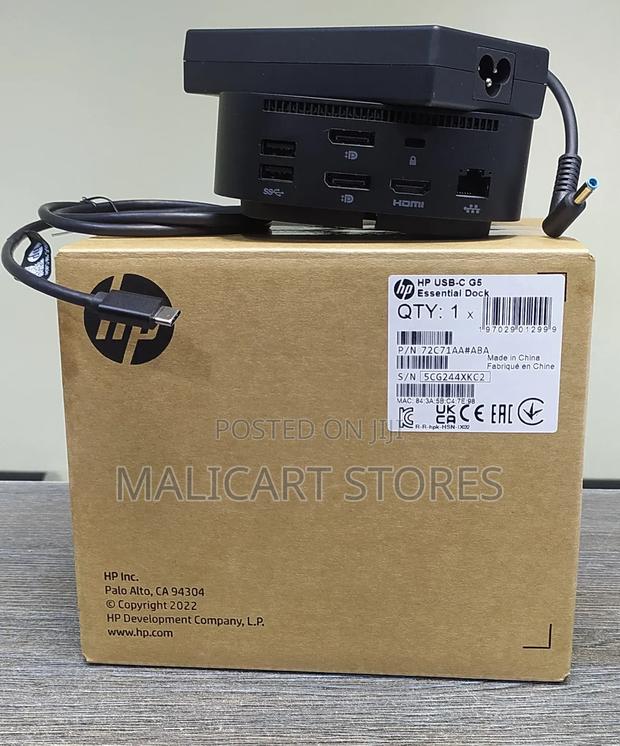 Hp Usb-C G5 Essential Dock 72c71aa Adapter