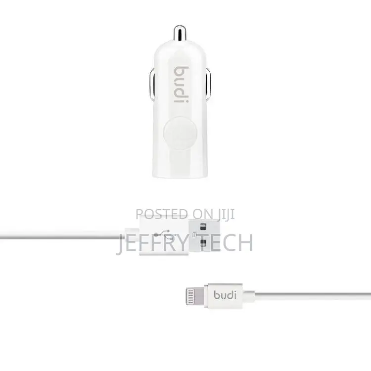 Budi M8J062L Car Charger + Cable 12W Lightning Connector