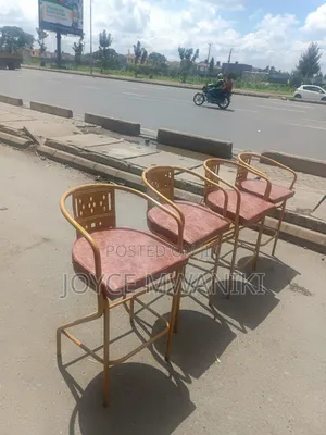 Powder Coated Laser Cut Design Bar Chairs, Powder Coated ,