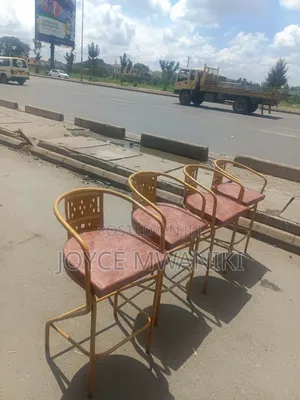 Powder Coated Laser Cut Design Bar Chairs, Powder Coated ,