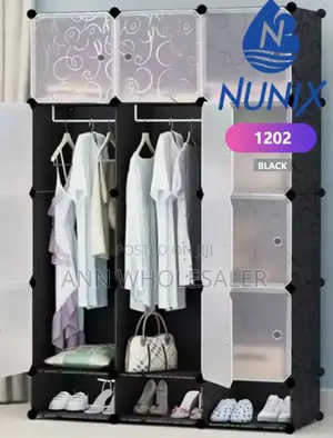 Nunix 3 Columns Portable Wordrobe