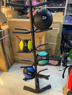 Medicine Ball Storage Rack – 10 Ball – Vertical - thumbnail 2