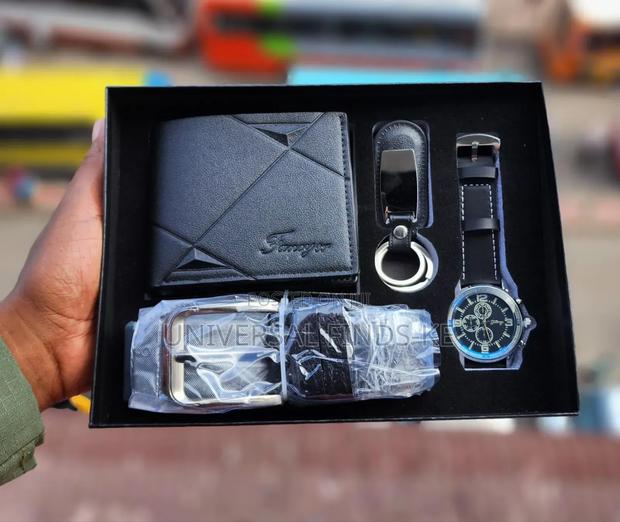 Wallet,Belt,Keyholder Watch for Men Gift Set - main view