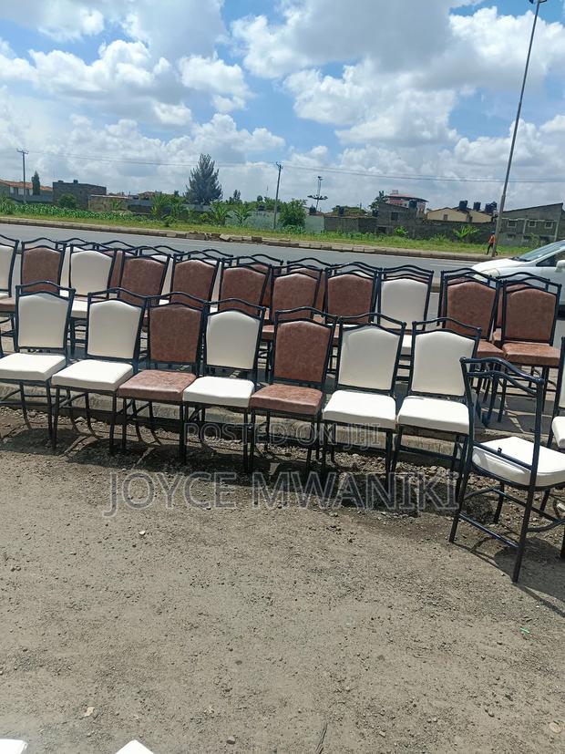 Hotel or Restaurant Chairs, Brown and White - thumbnail 2