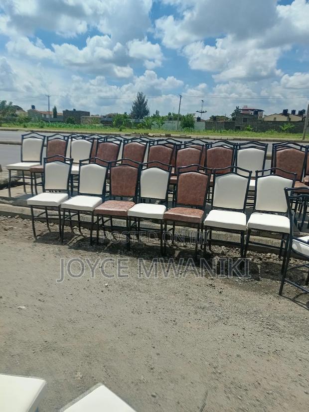 Hotel or Restaurant Chairs, Brown and White - thumbnail 4