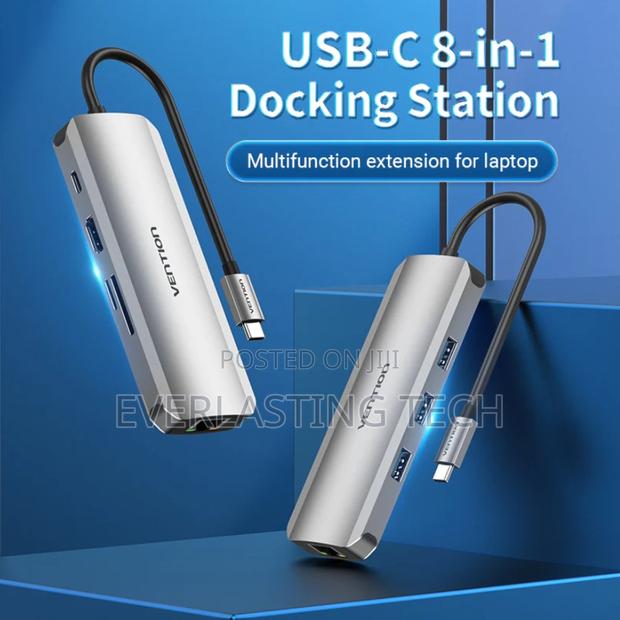 Vention USB-C Multi-Functional 8 in 1 Docking Station - main view