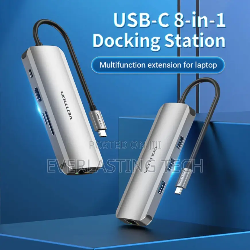 Vention USB-C Multi-Functional 8 in 1 Docking Station