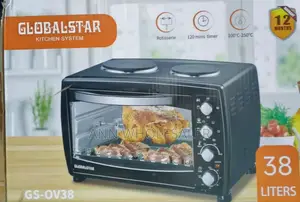 Black Electric Oven 38 L Globalstar