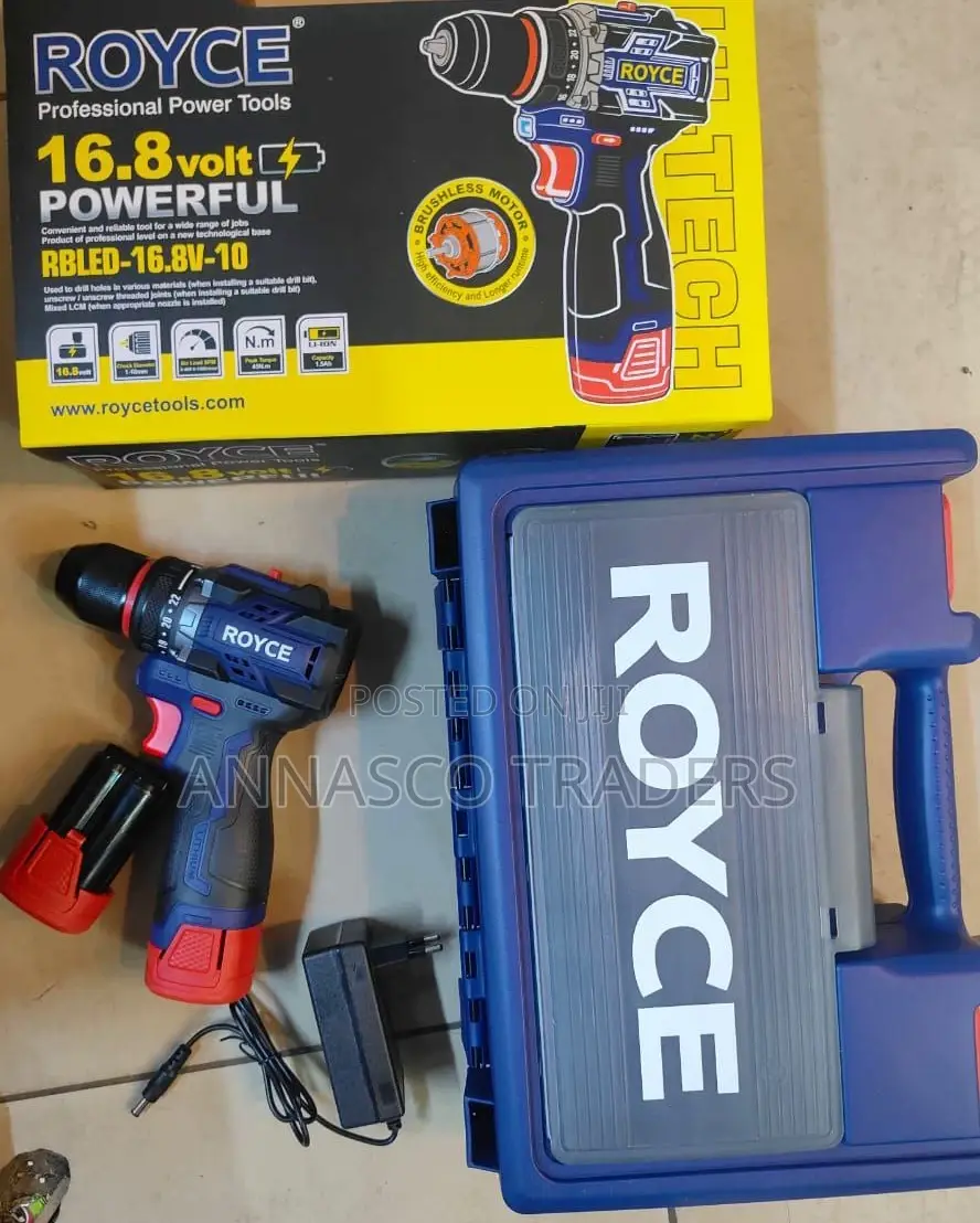 16.8 Volts Royce Brushless Electric Drilltwo Speed Powerful