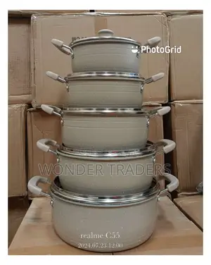 James Pot 10 Piecesnon Stick Cookware Set