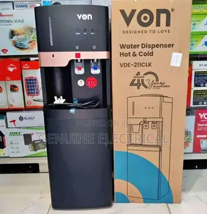 VDE-311CLK Von 3 Taps Black Water Dispenser With Child Lock