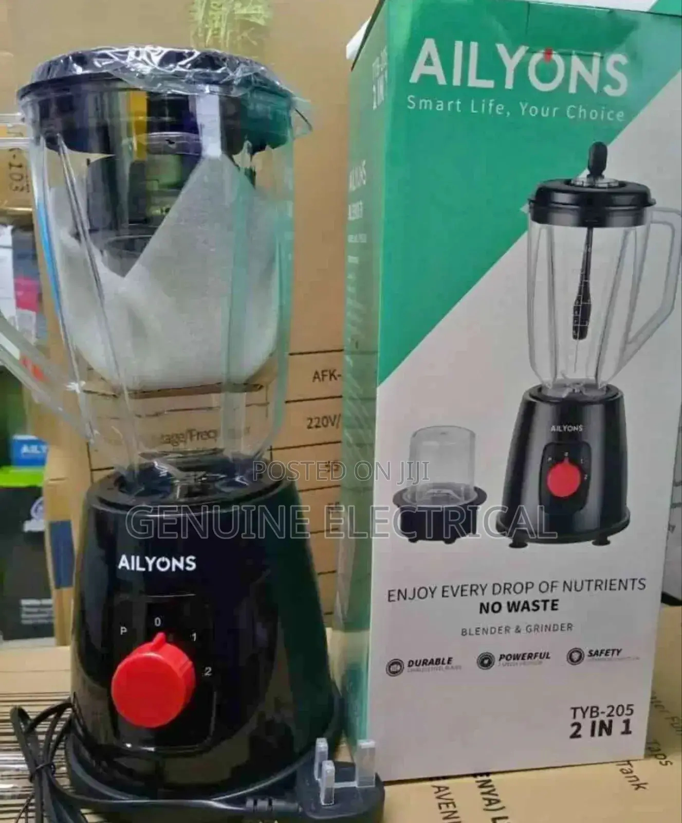 Ailyons 2 in 1 1.5l Ailyons Blender With Grinder Machine