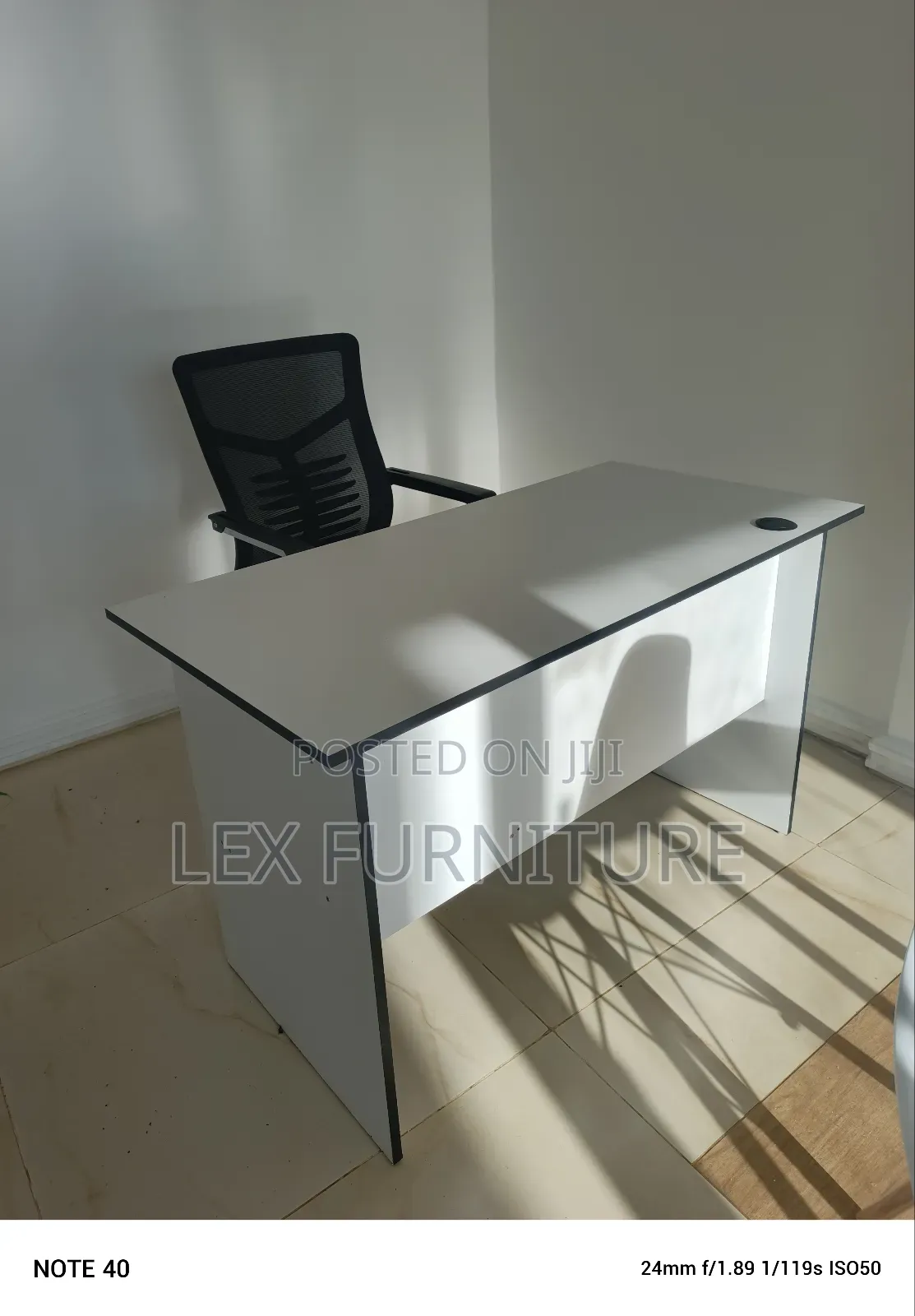 Office Desk Plus Upright Office Chair