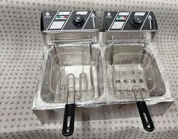 Nunix Double Tank 6+6LT CHIPS/CHICKEN Double Deep Fryer