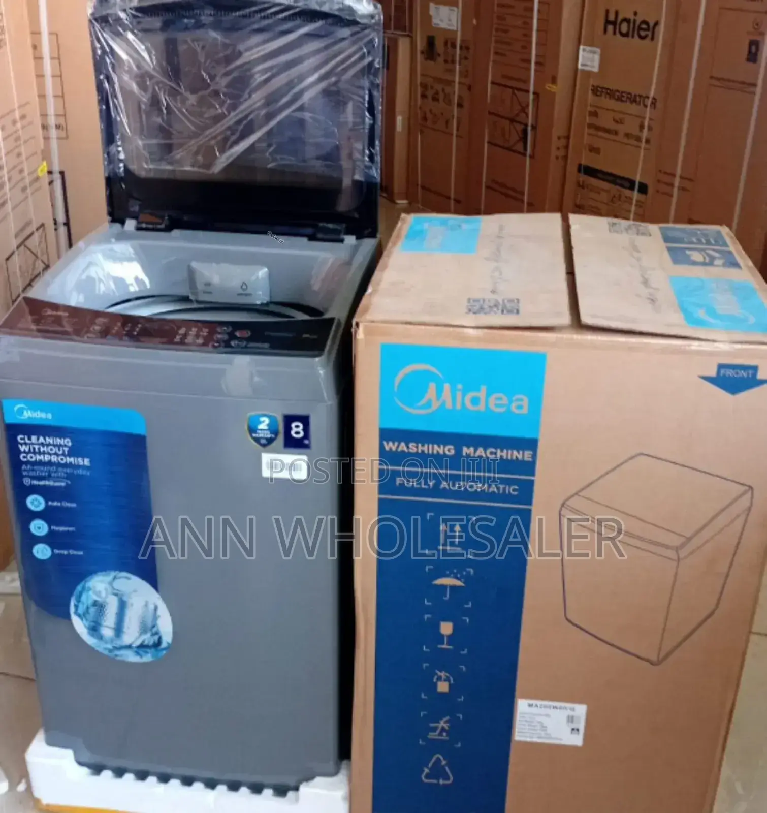 13 Months Warranty 8 KGS Washing Machine - Midea - Top Load