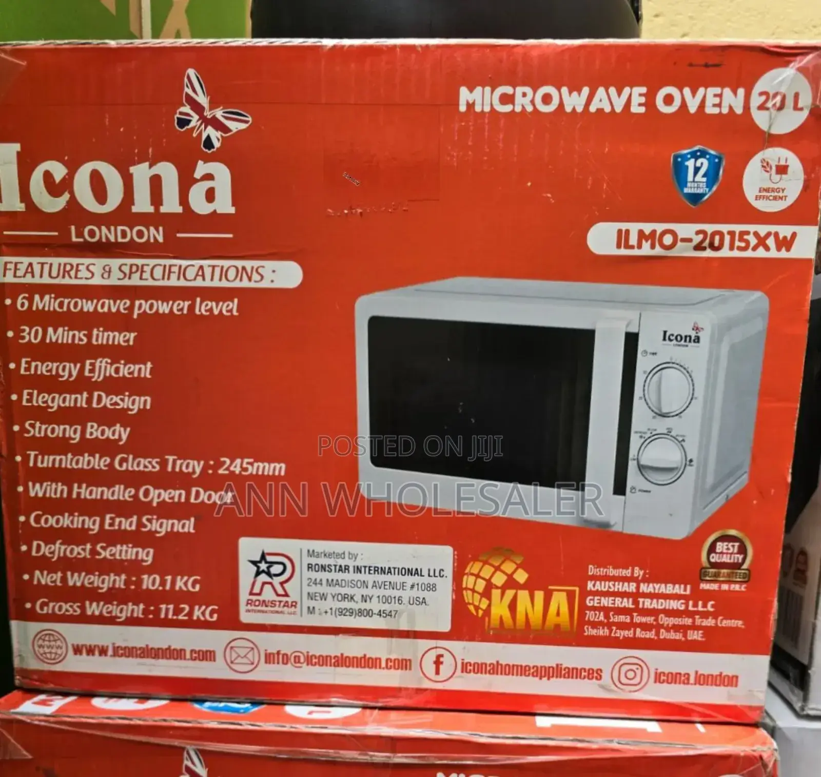 20 Litres Icona Manual Microwave Ilmo2015 L