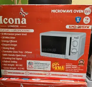 20 Litres Icona Manual Microwave Ilmo2015 L