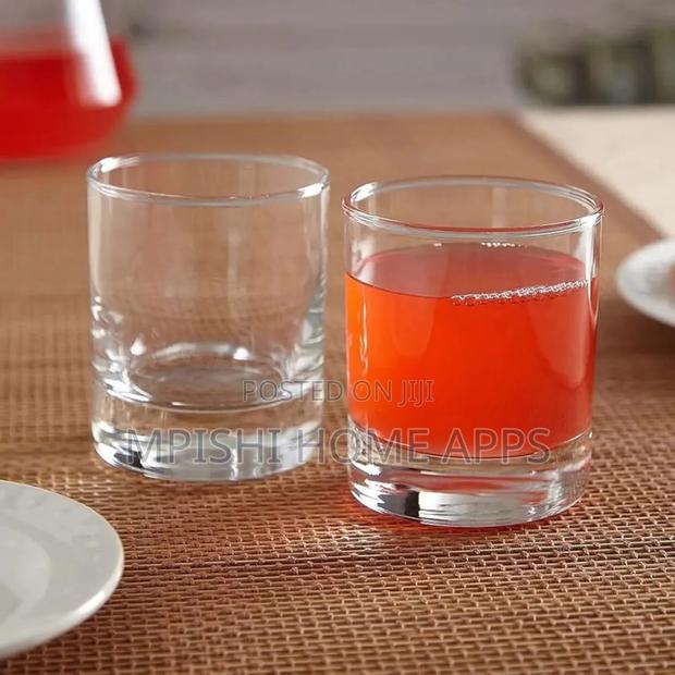 6pcs Round Whiskey Glasses 245ml - main view