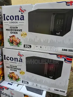 Black -20l Icona Digital Microwave D76
