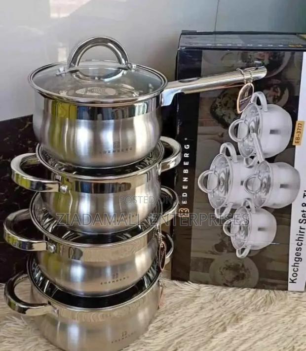 Edenberg Stainless Steel Cookware Set 6pcs Eb-3716.