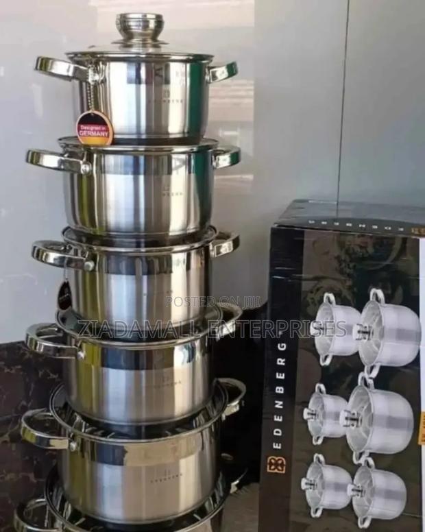 New Brand Edenberg Stainless Steel Cookware Set 6pcs Eb-37