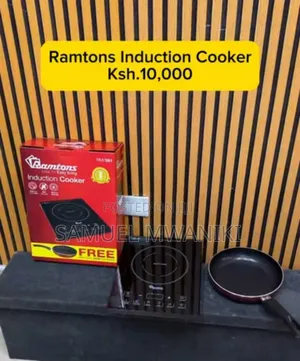 Ramtons Induction Cooker + Free Non Stick 24 Cm Pan Inside