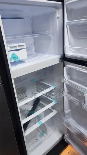 Sharp 396L Double Door Fridge No Frost Black