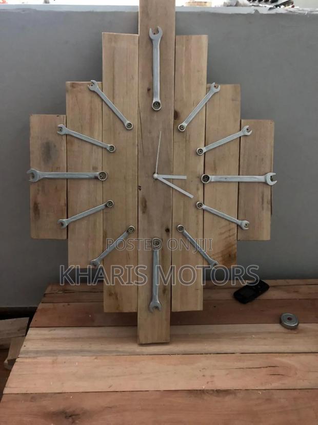 Wooden Rustic Wall Cock. - main view