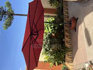 Outdoor Solar Parasol Gazebos.