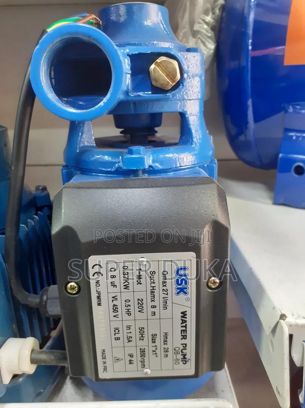 0.5hp Usk Water Pump.28m Head. 27l/Min
