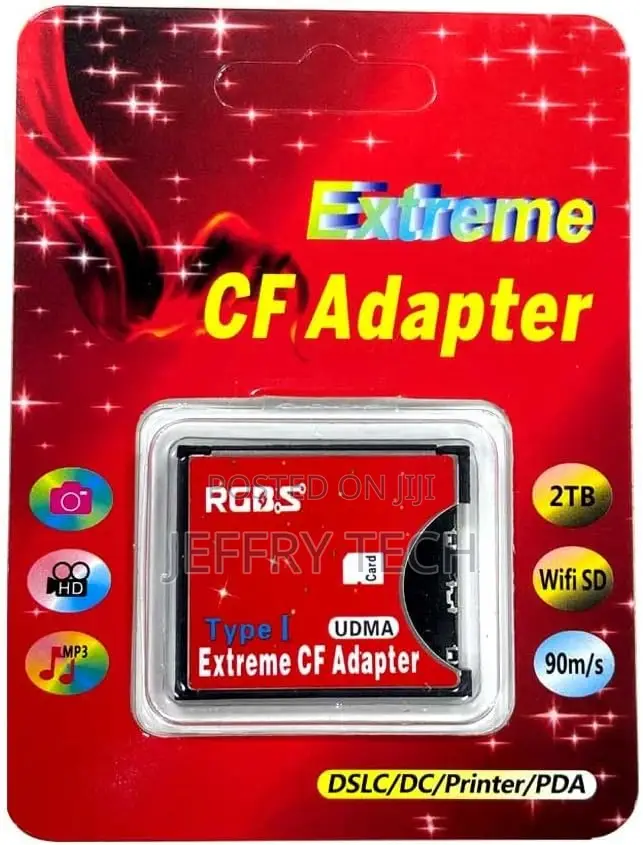 RGBS SD SDHC SDXC to High Speed Extreme Compact Flash CF Typ