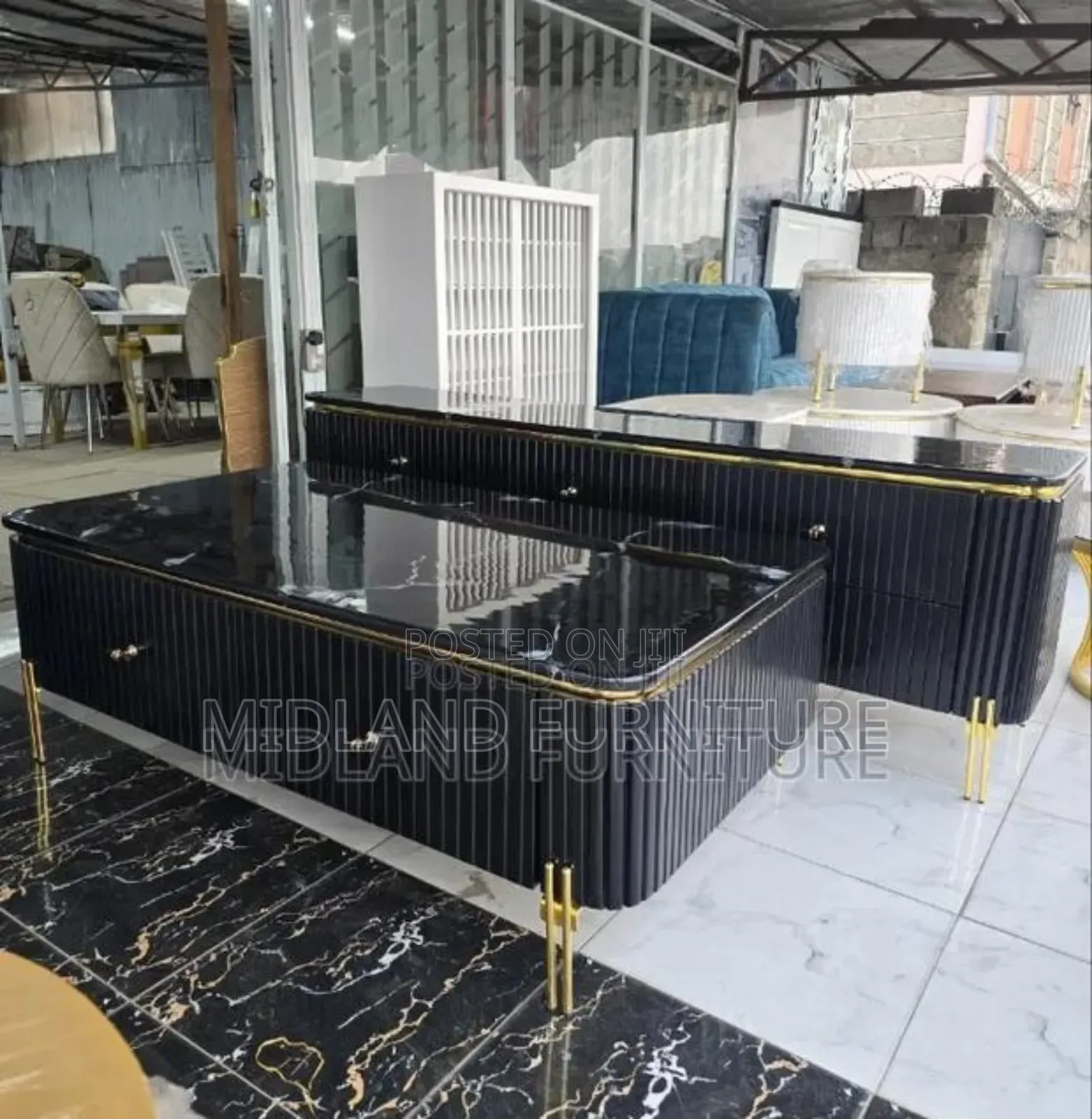 Modern Marble Top Coffee Table
