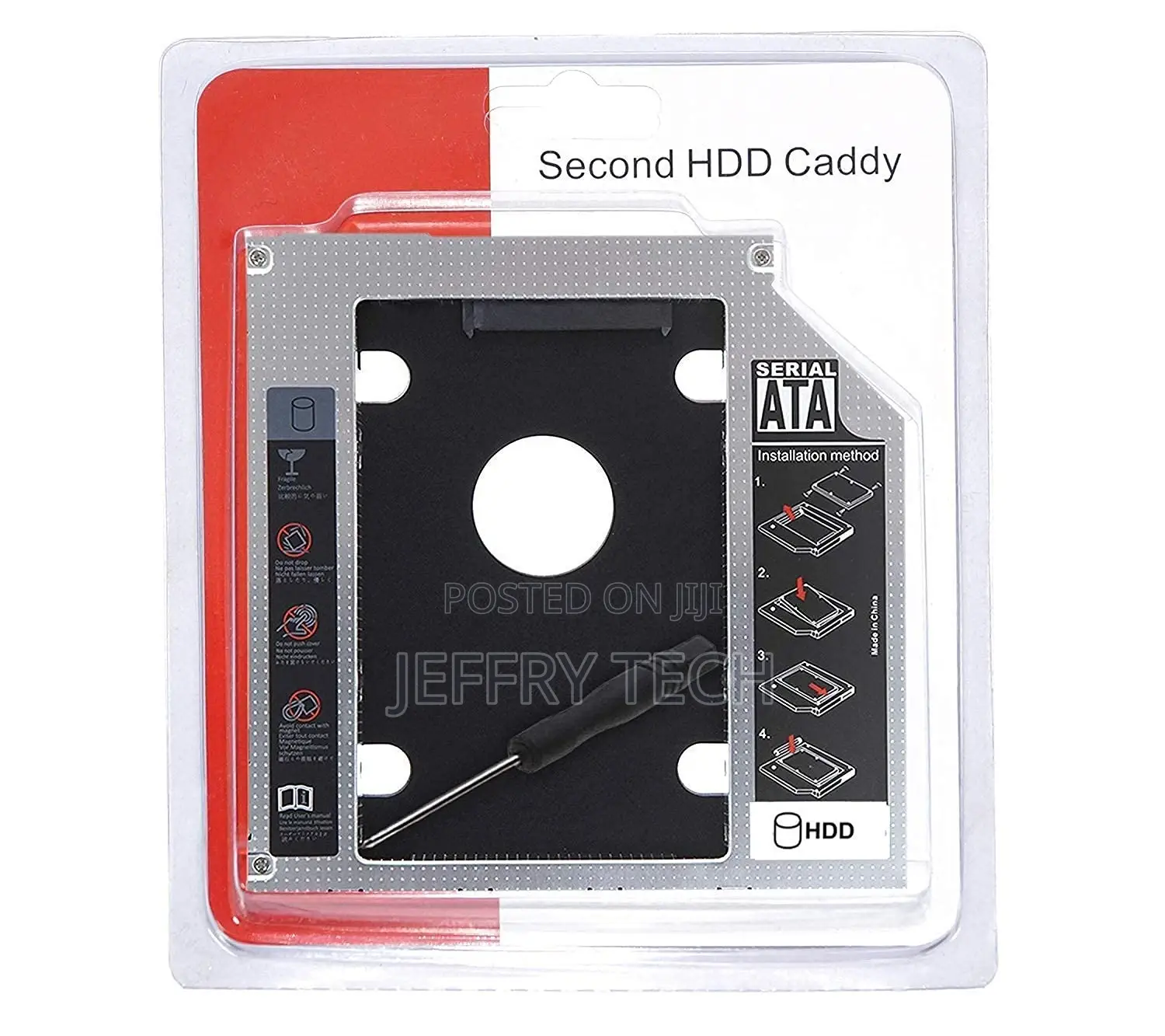 Optical Bay 2nd Hard Drive Caddy, 9.5 Mm CD/DVD Drive Slot F