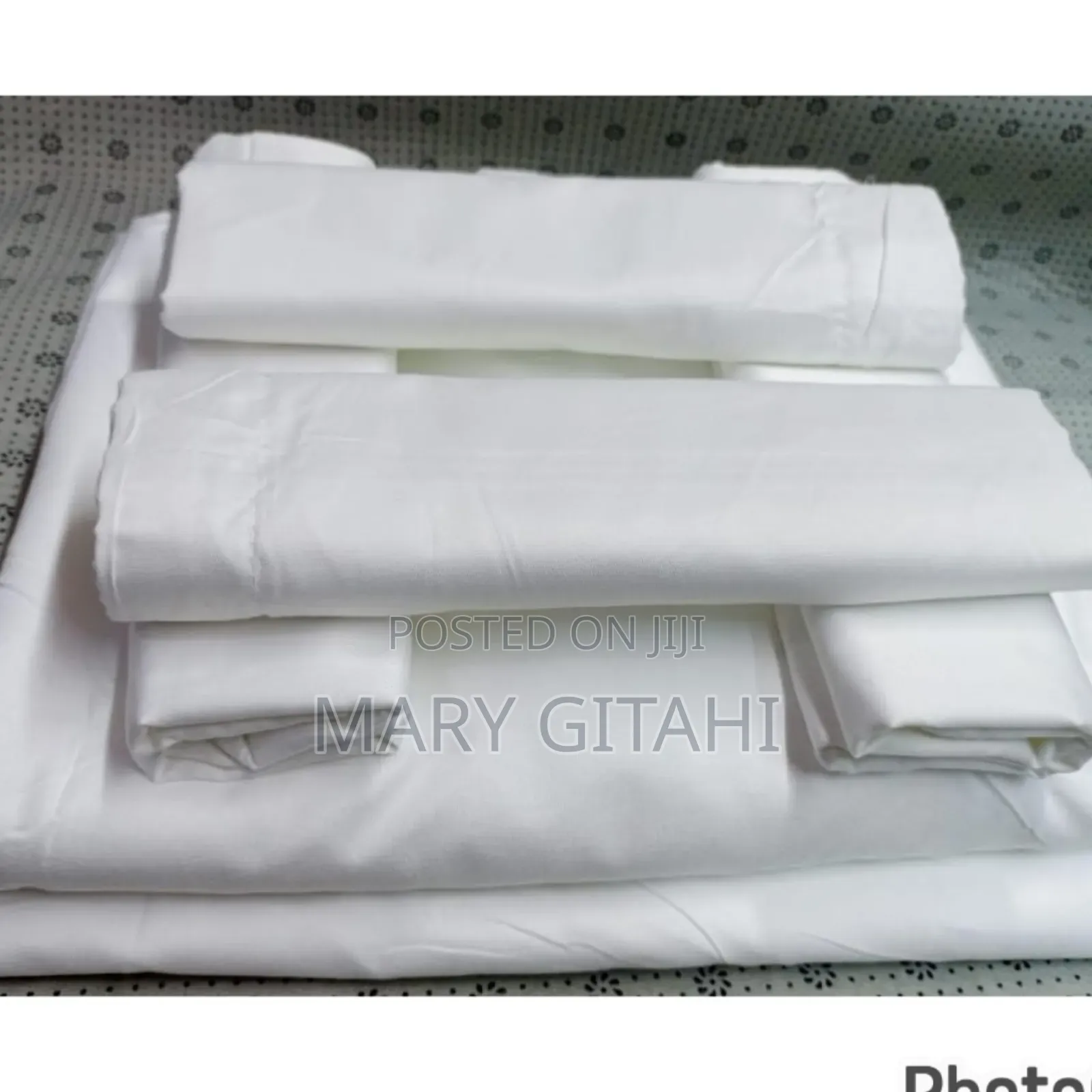 6 Pc Plain White Bedsheets 2 Bedsheets 4 PCS Pillow Cases