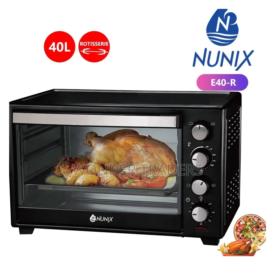 Nunix Electric Oven 40l With Rotisserie Grill Available