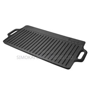 Dual Cast Iron BBQ Griddle - thumbnail 2