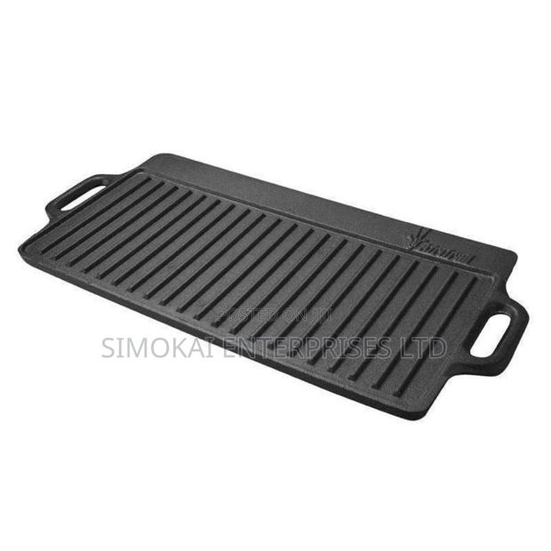 Dual Cast Iron BBQ Griddle - main view