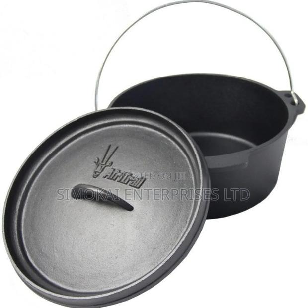 3.8L Afritrail Cast Iron Camp Oven - main view