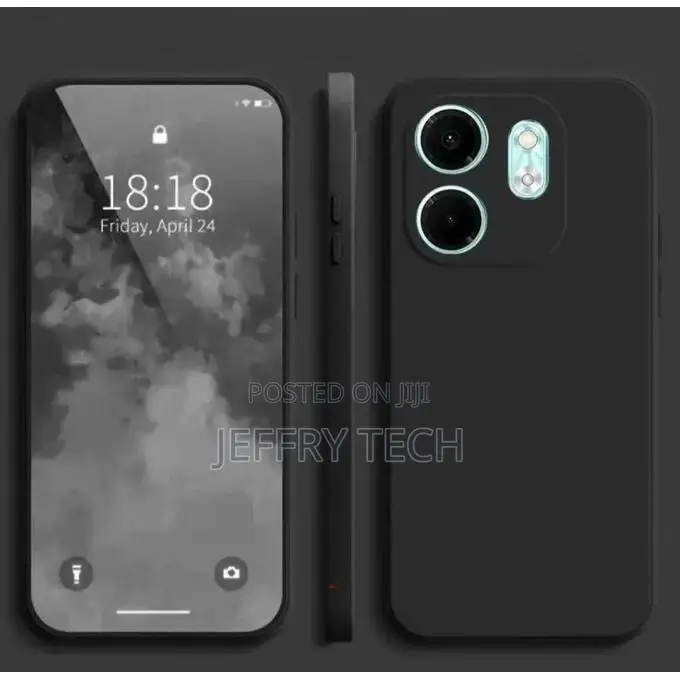 Infinix Hot 50i Black Soft Silicone Phone Case/ Cover