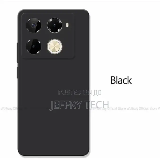 Infinix Note 40 Pro+ Plus Black Soft Silicone Phone Case/