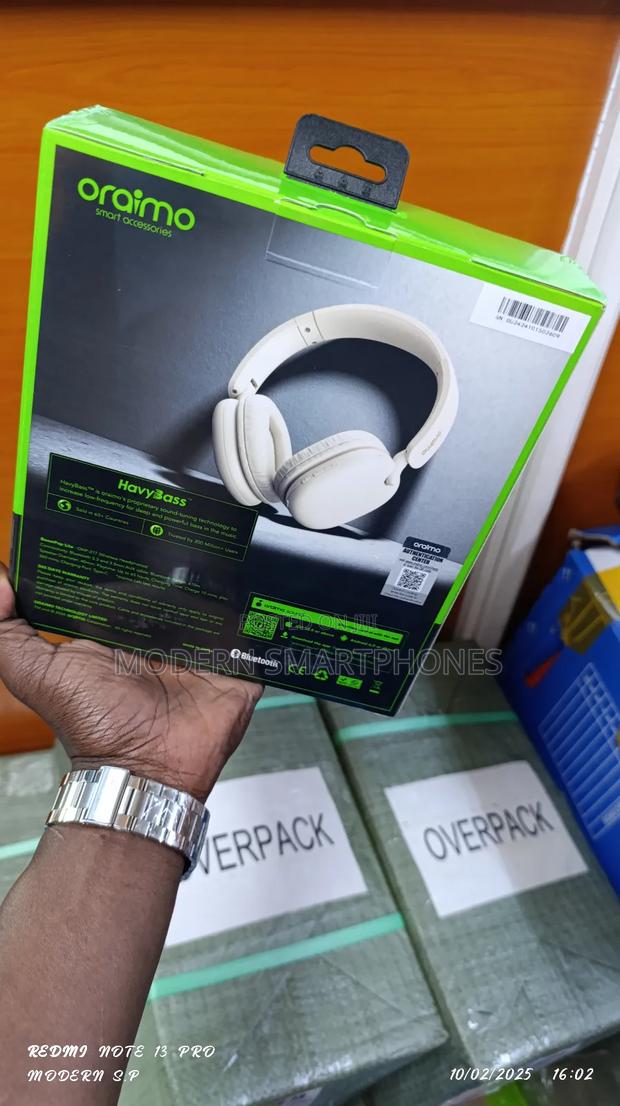 Oraimo Boompop Lite ENC Over-Ear Wireless Headphones - thumbnail 2