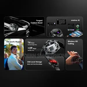 Oraimo Watch Pro NT 1.43" AMOLED AI Powered Smart Watch