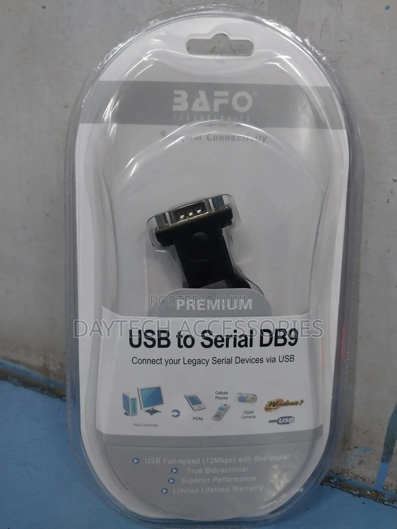 Bafo Usb (Male) to Rs232 (Male) Serial Db9 Adaptor