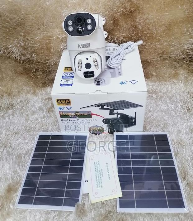 6mp Ip66 - 4g Dual Screen Solar Panel CCTV Camera - main view