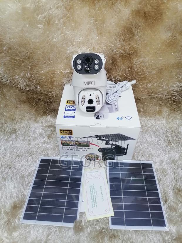 Simcard 6mp 4g Ubox Dual Lens Screen Solar-PTZ Camera