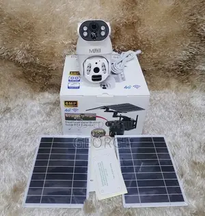 Good 6mp Dual Screen Solar Panel CCTV Camera 4g
