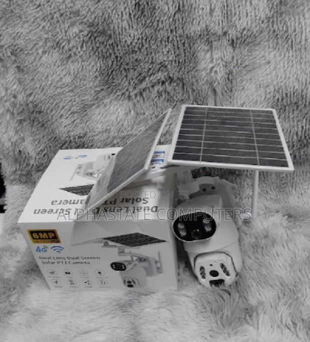 Outdoor Simcard 4G 6MP Ubox Dual Lens Dual Screen Solar New.
